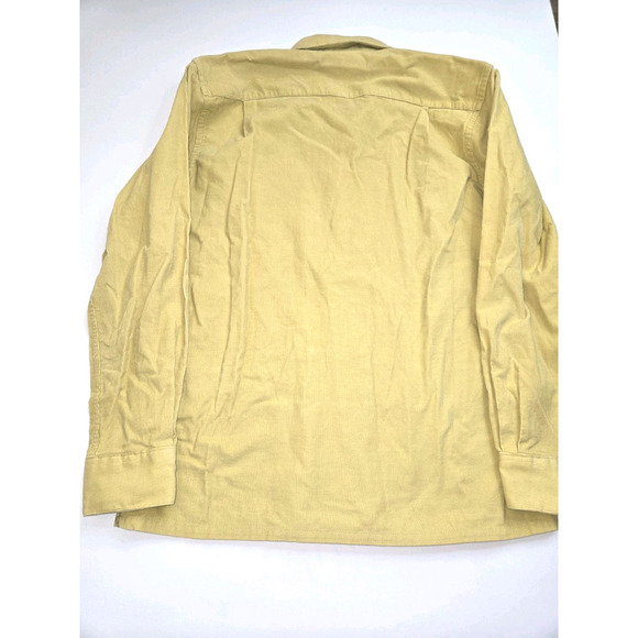 Christian Dior Chemises Butter Yellow Button Up Pocket Shirt Long Sleeve Medium - Picture 6 of 10